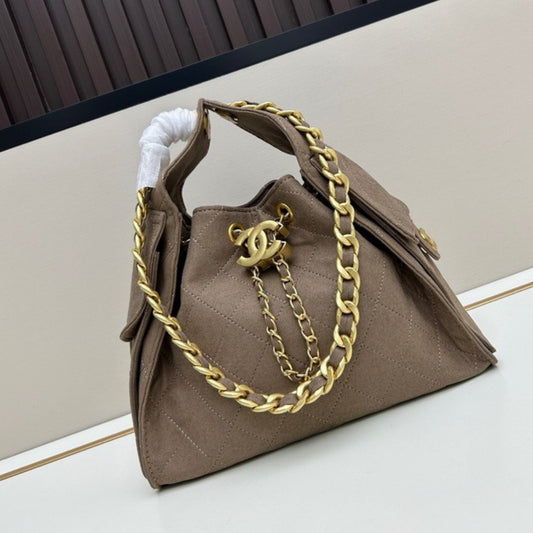 Bolsa CHN Hobo Bege 26cm