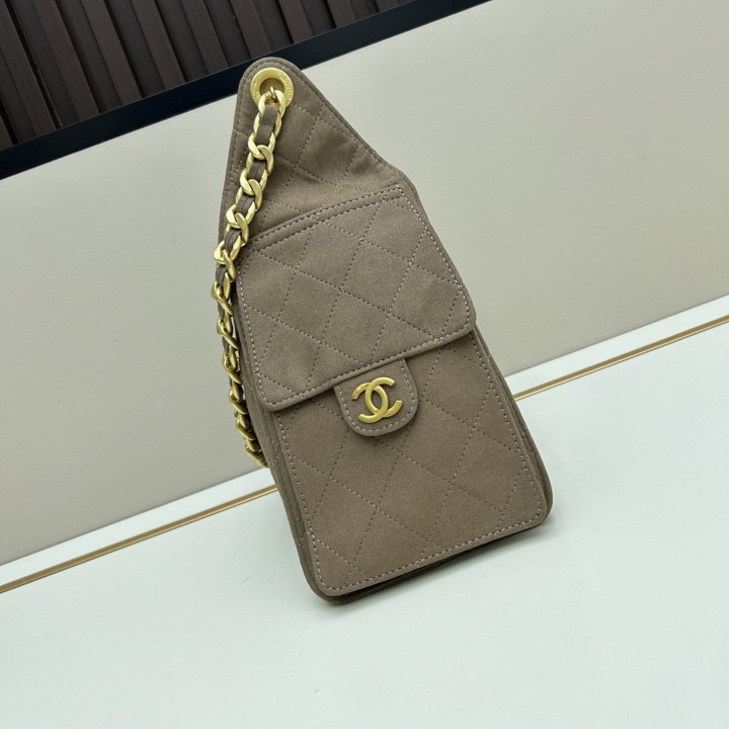 Bolsa CHN Hobo Bege 26cm