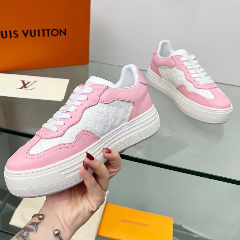 Tênis LV Groovy Platform Rosa