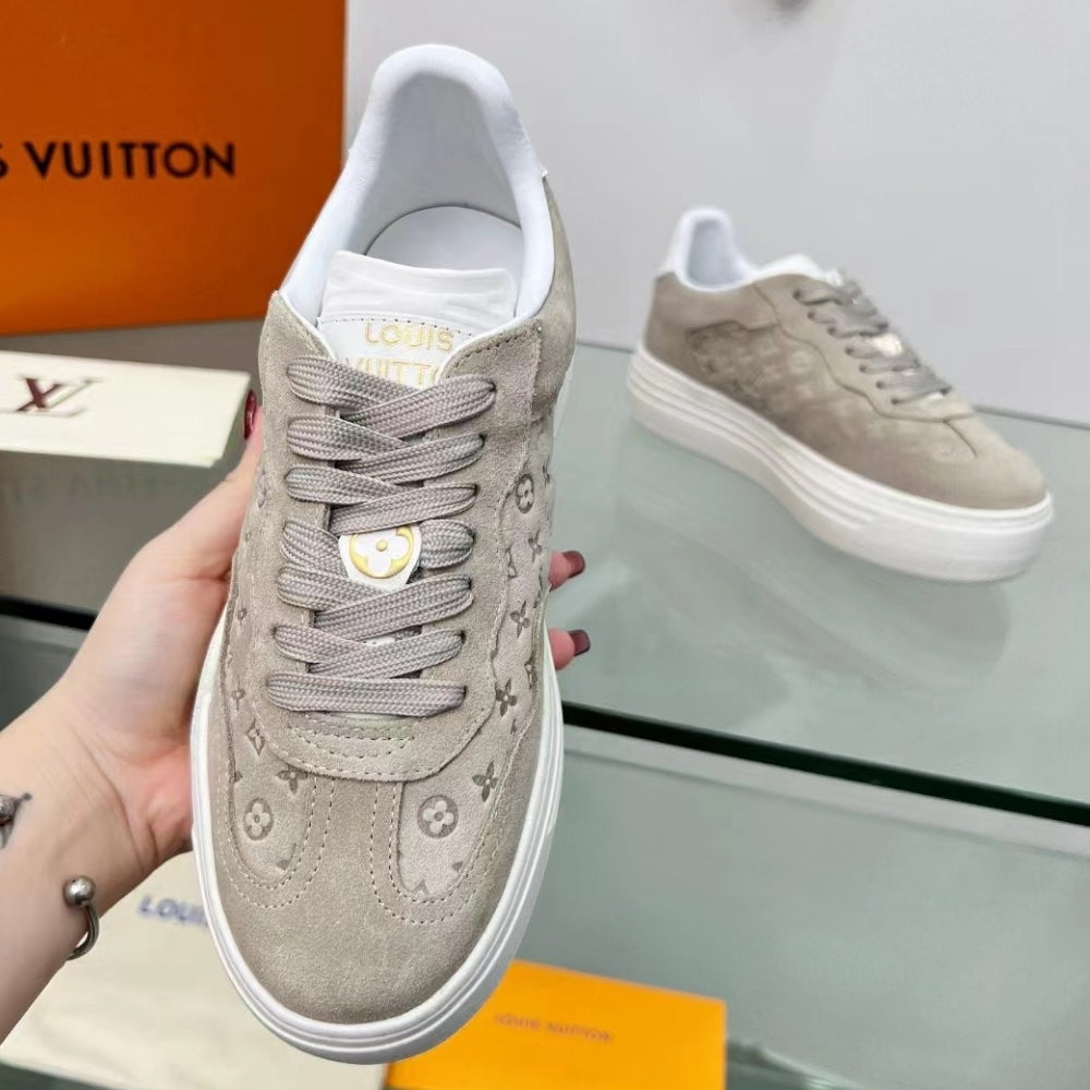 Tênis LV Groovy Platform Bege Claro