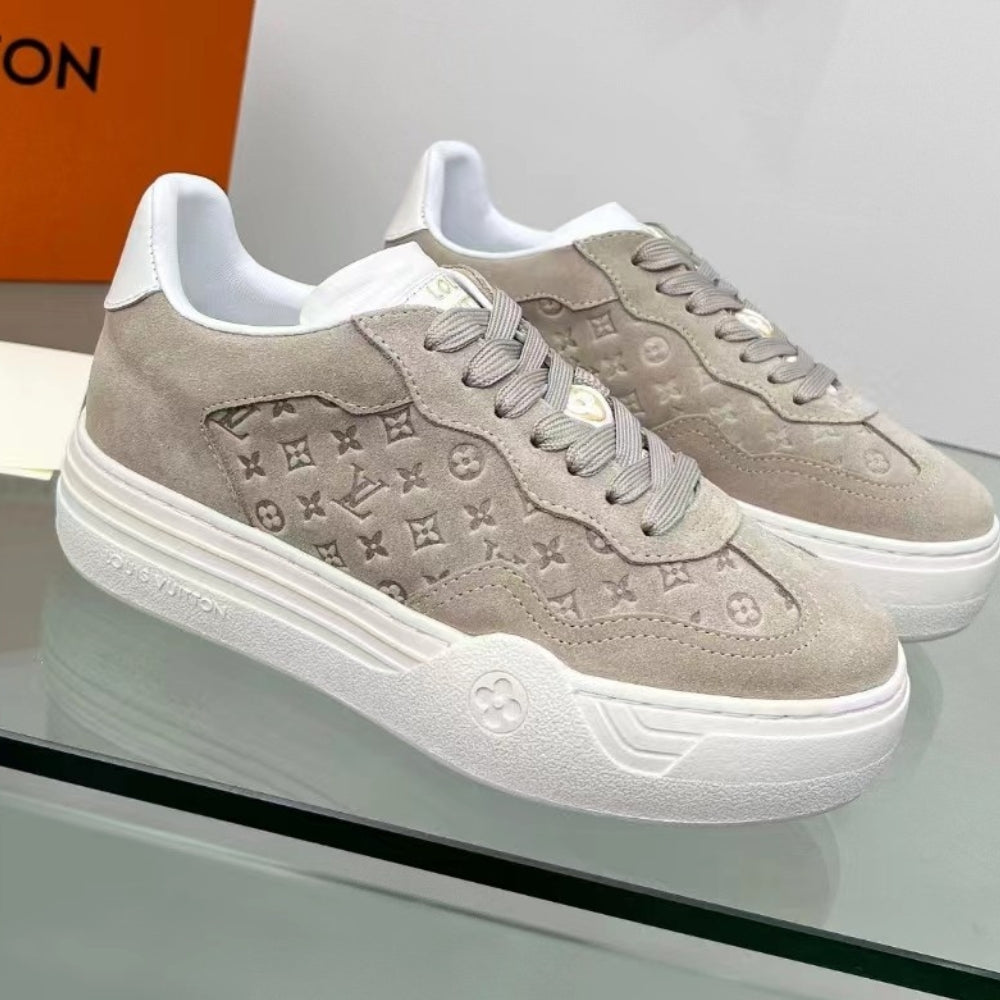 Tênis LV Groovy Platform Bege Claro