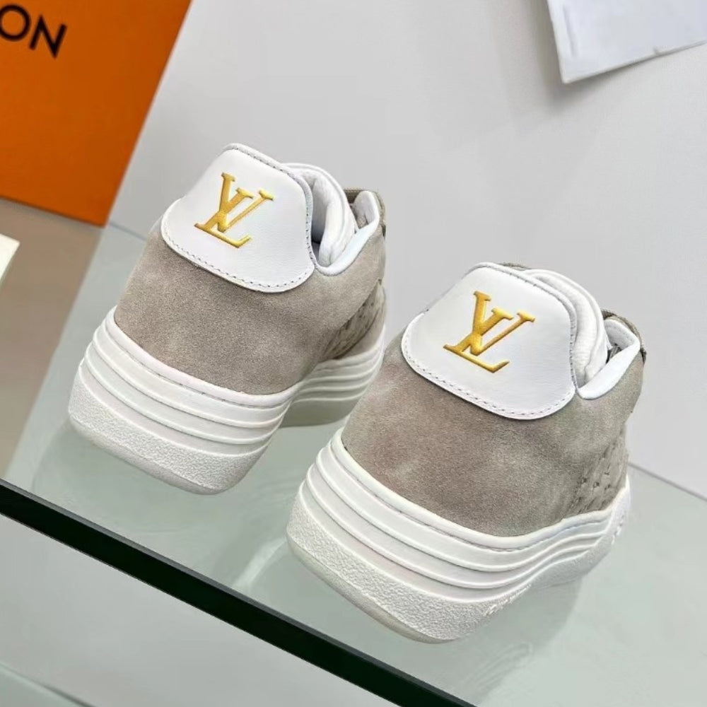 Tênis LV Groovy Platform Bege Claro