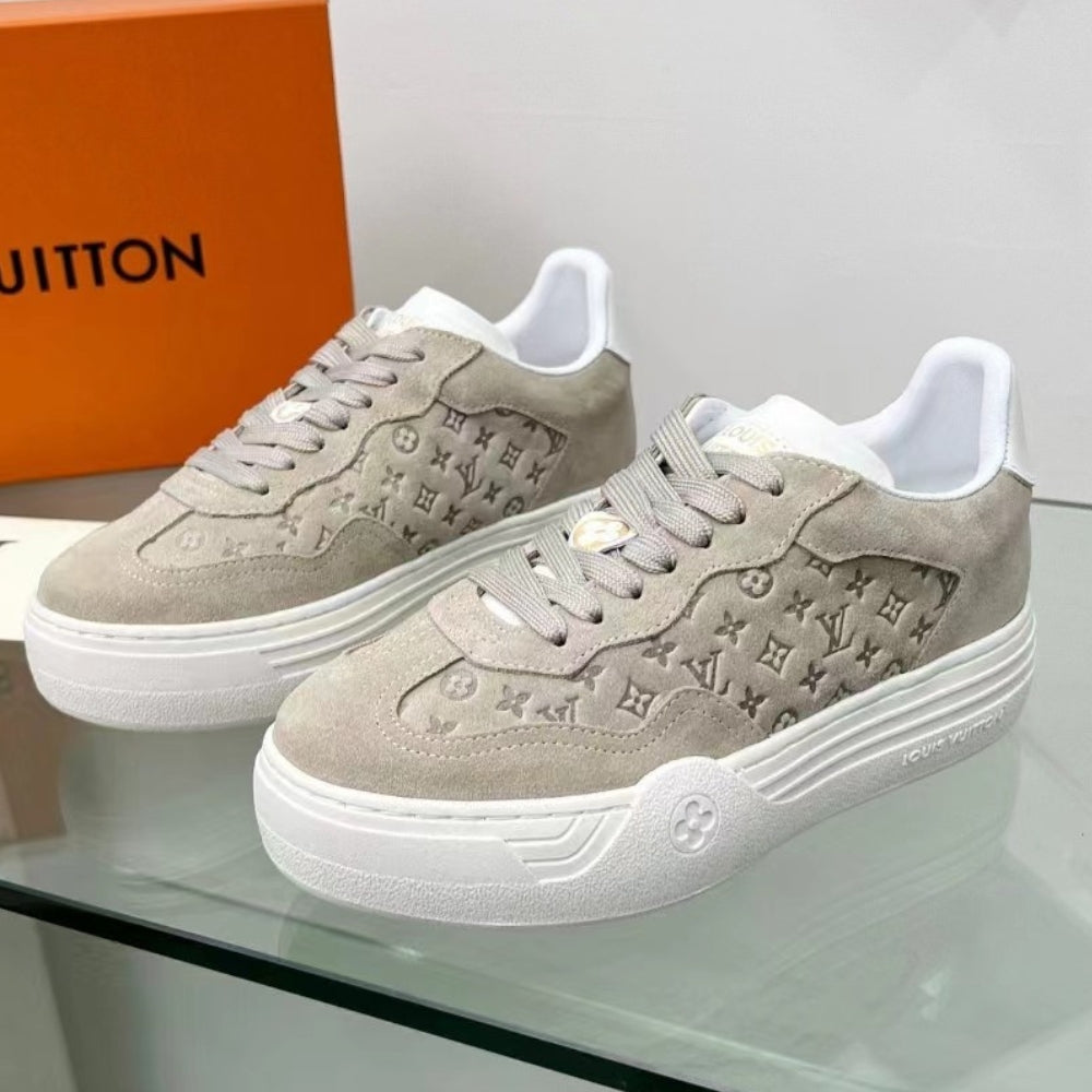 Tênis LV Groovy Platform Bege Claro