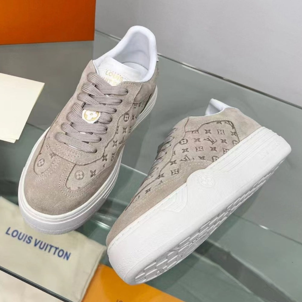 Tênis LV Groovy Platform Bege Claro