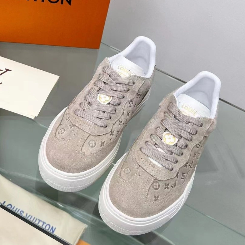 Tênis LV Groovy Platform Bege Claro
