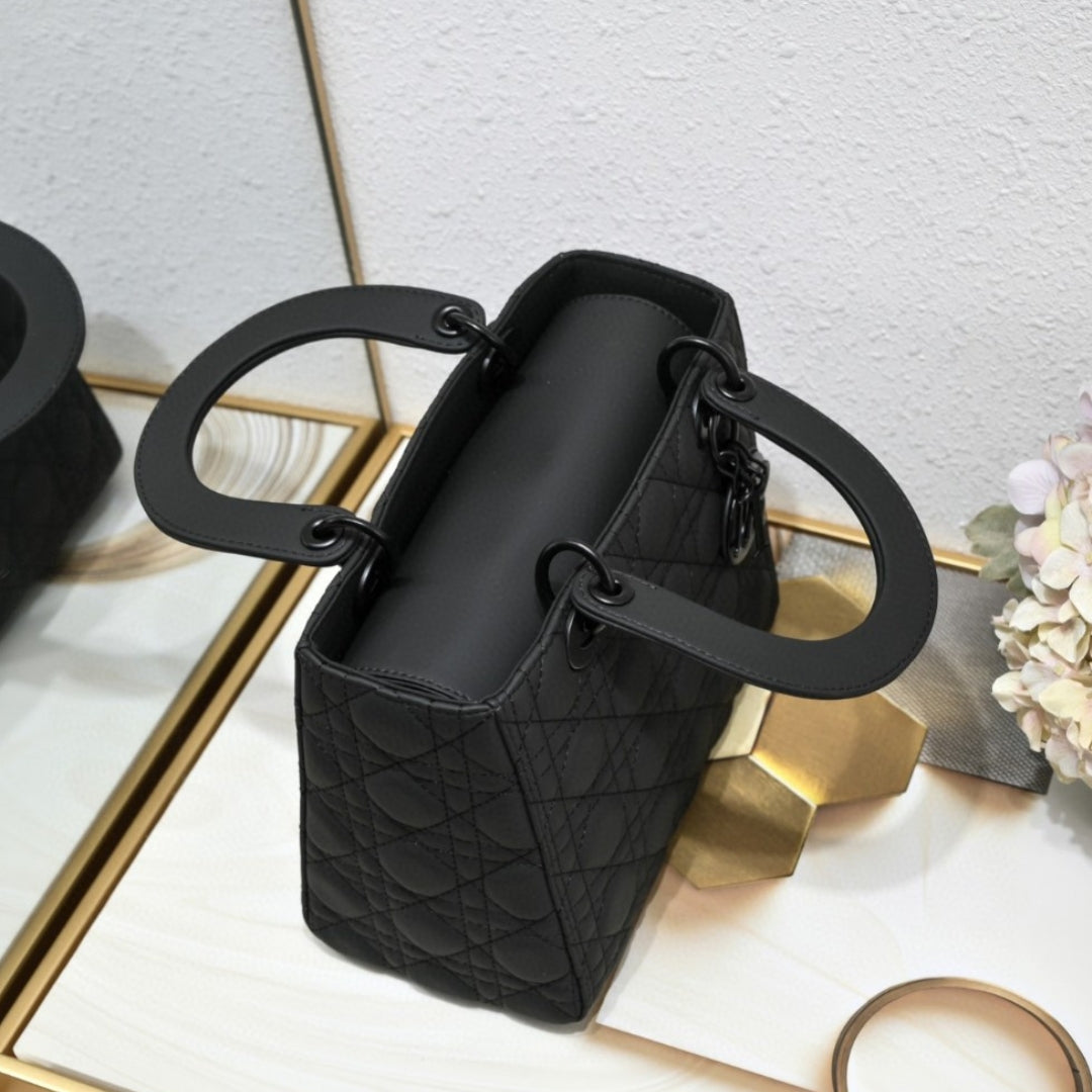 Bolsa Dio Lady My ABCDio Pequena Preto Mate 24cm