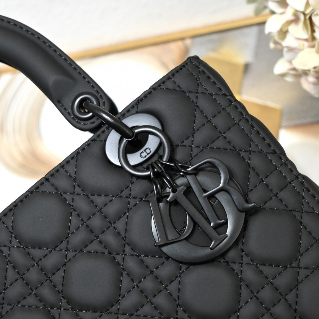 Bolsa Dio Lady My ABCDio Pequena Preto Mate 24cm