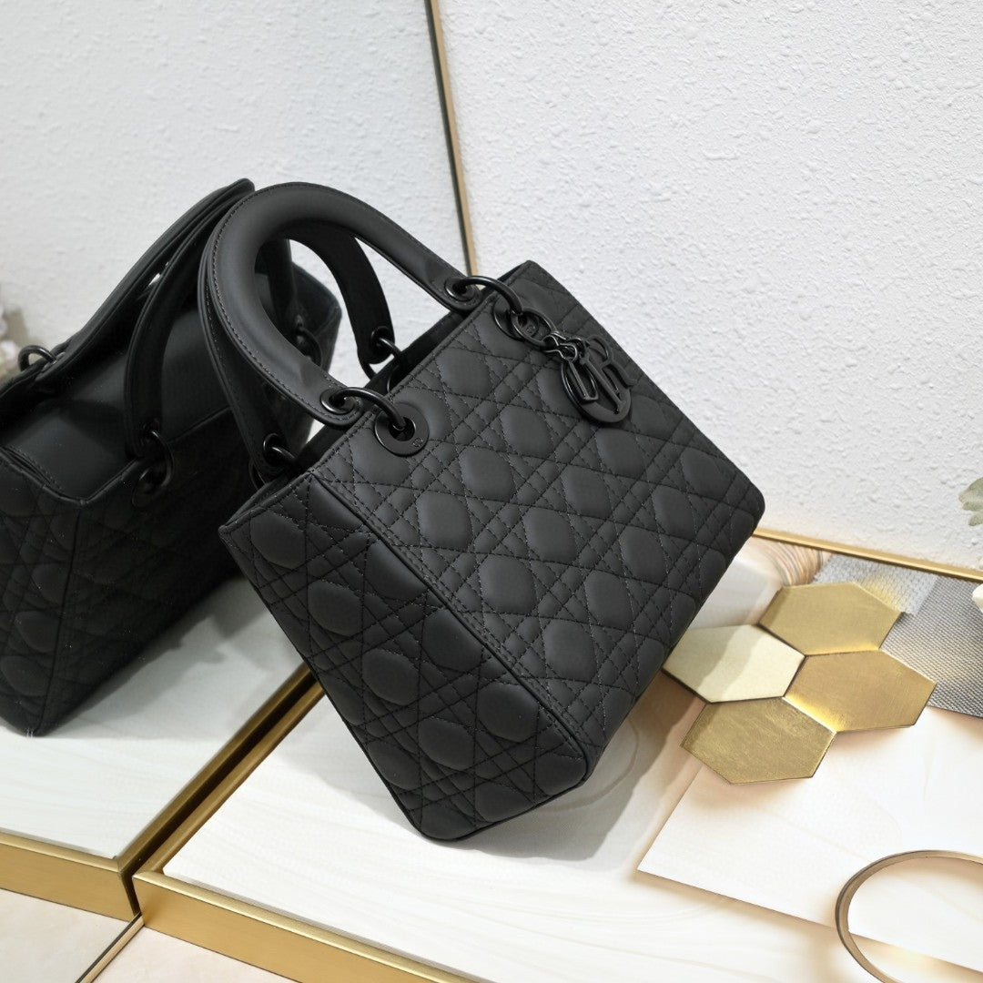 Bolsa Dio Lady My ABCDio Pequena Preto Mate 24cm