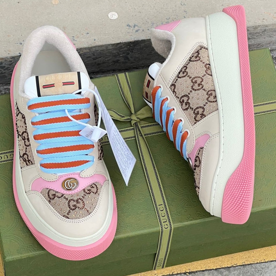 Tenis GG Screener Trainer Canvas e Rosa