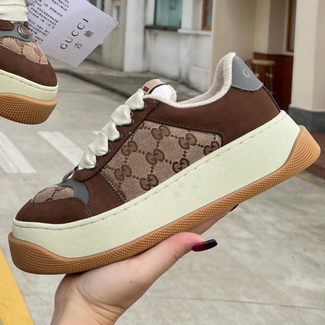 Tenis GG Screener Trainer Canvas e Marrom