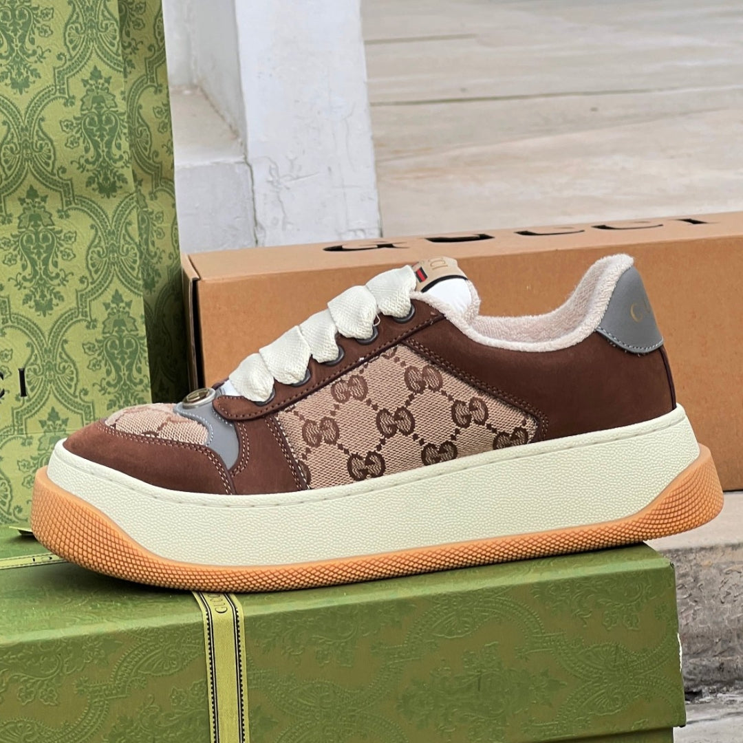 Tenis GG Screener Trainer Canvas e Marrom