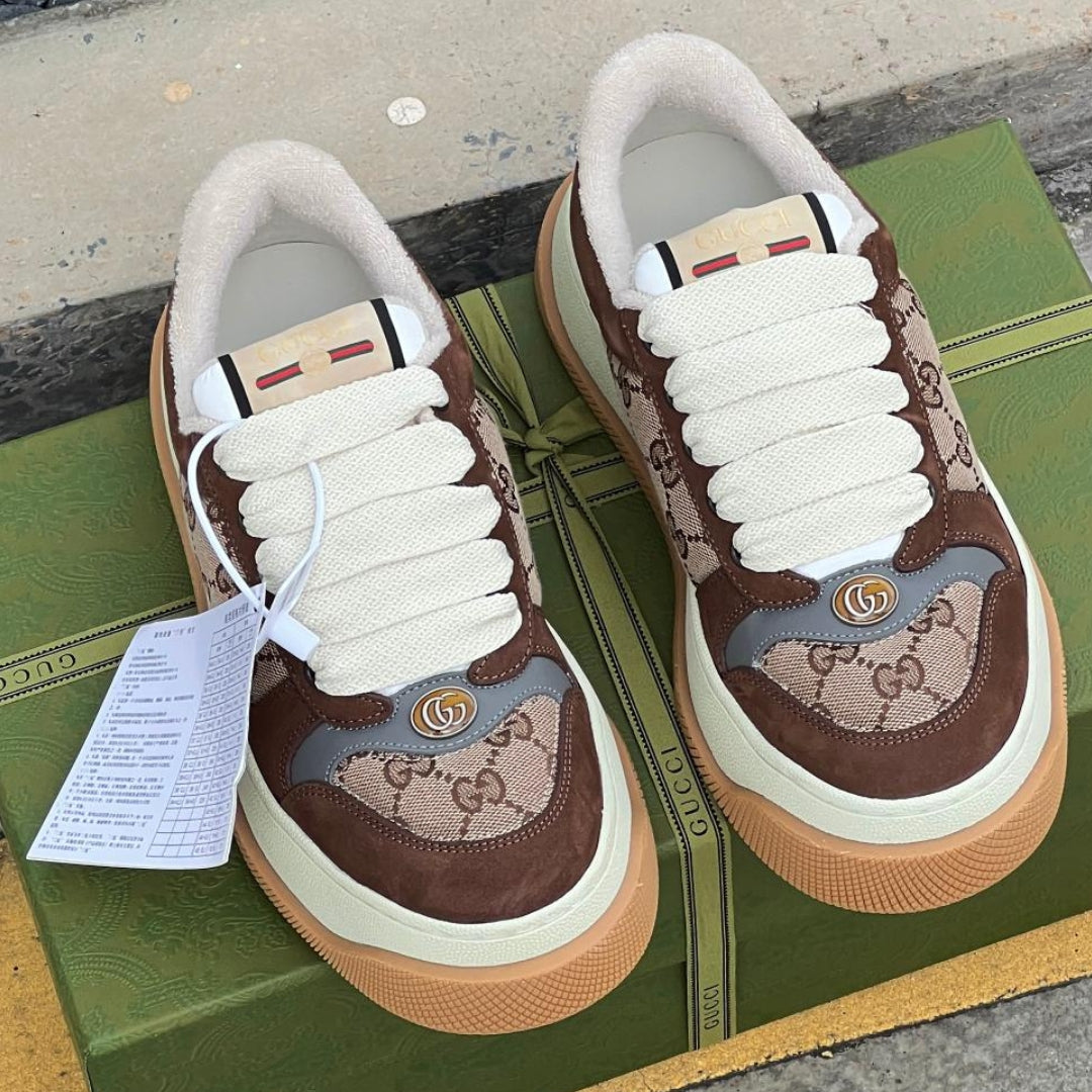 Tenis GG Screener Trainer Canvas e Marrom