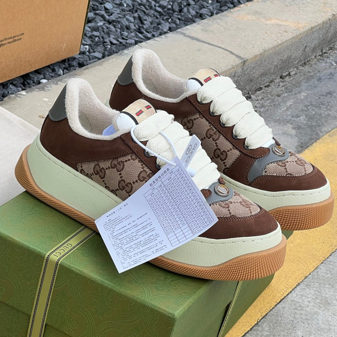 Tenis GG Screener Trainer Canvas e Marrom