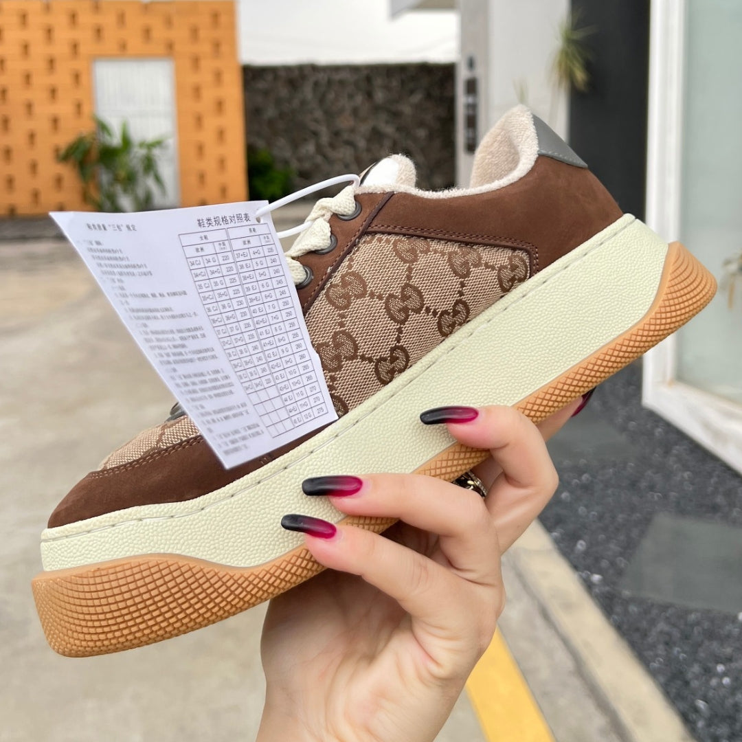 Tenis GG Screener Trainer Canvas e Marrom