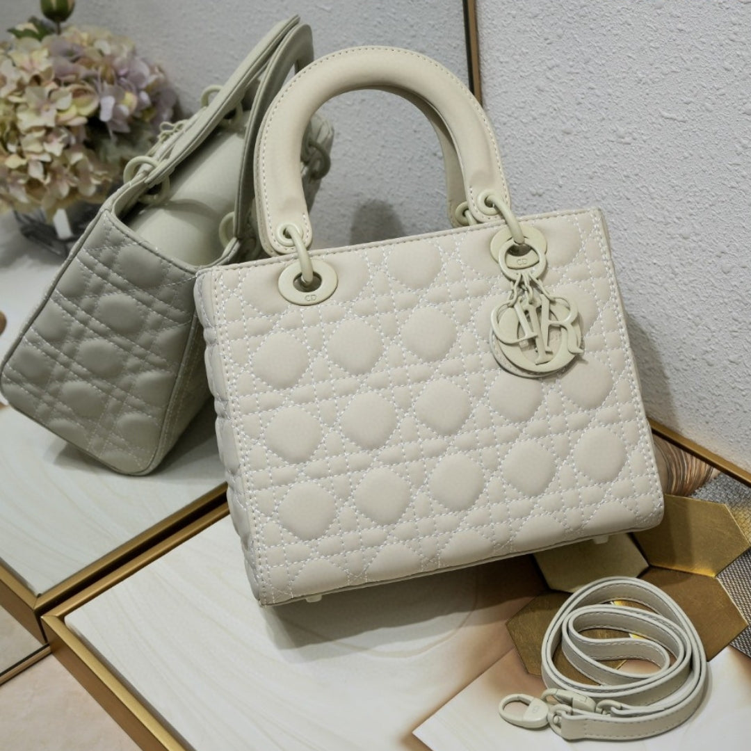 Bolsa Dio Lady My ABCDio Pequena Off White Mate 24cm