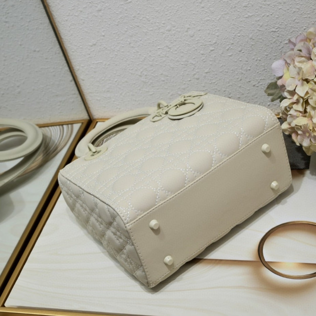 Bolsa Dio Lady My ABCDio Pequena Off White Mate 24cm