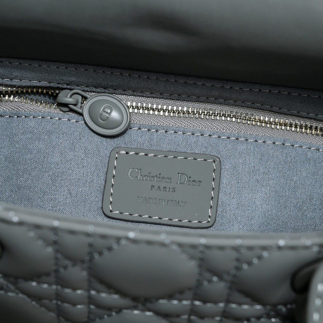 Bolsa Dio Lady My ABCDio Pequena Cinza Mate 24cm