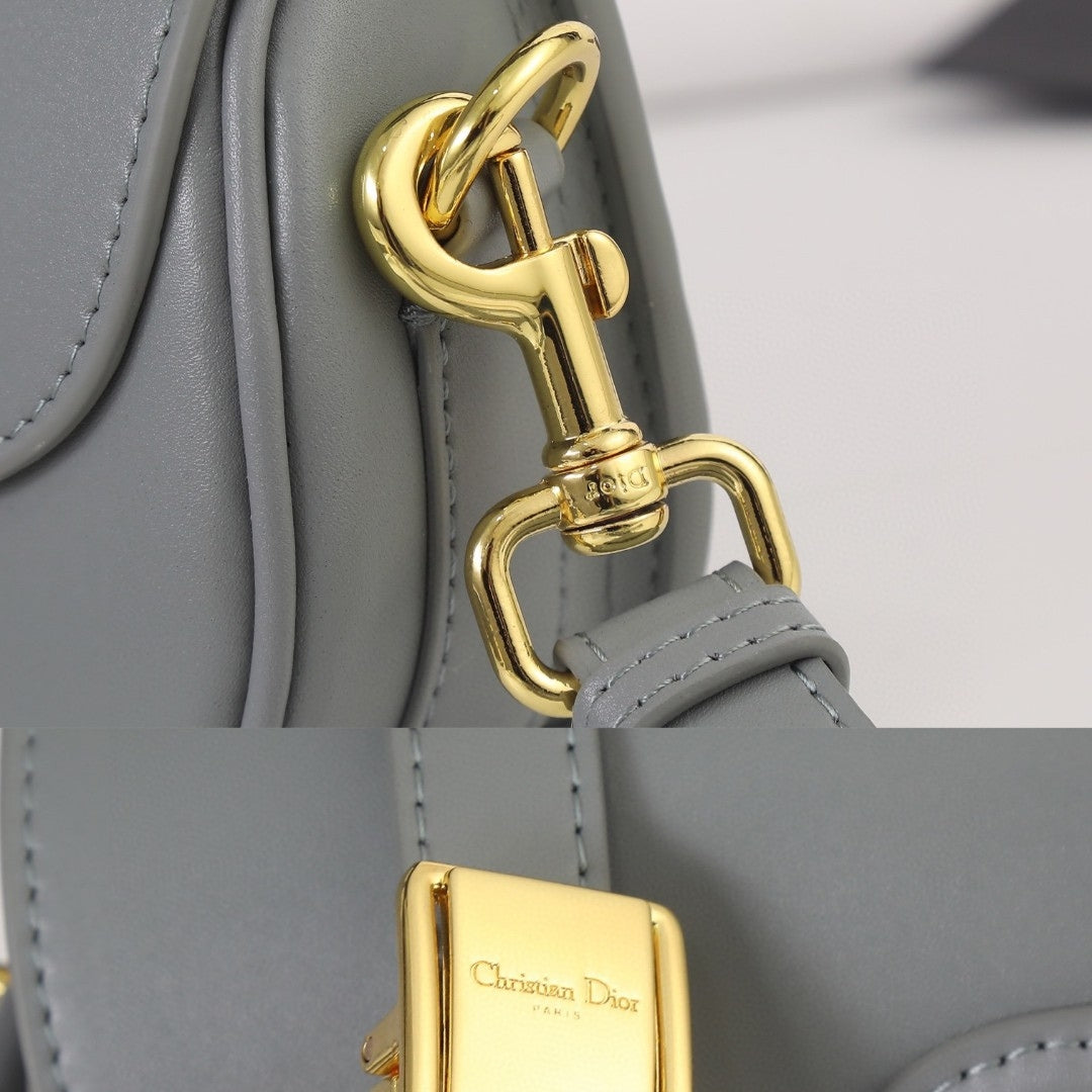 Bolsa Dio Bobby West-East Pequena Cinza 22cm