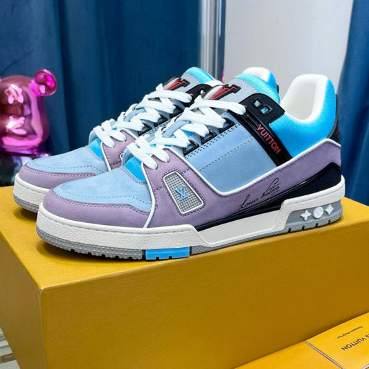 Tênis LV Trainer Azul e Lilas