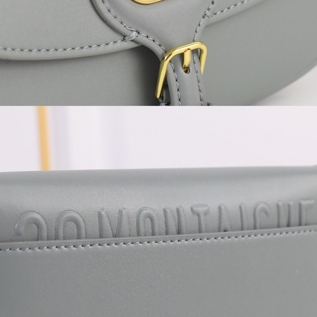 Bolsa Dio Bobby West-East Pequena Cinza 22cm