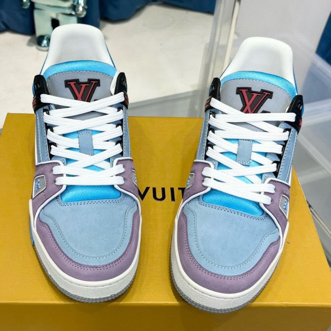 Tênis LV Trainer Azul e Lilas