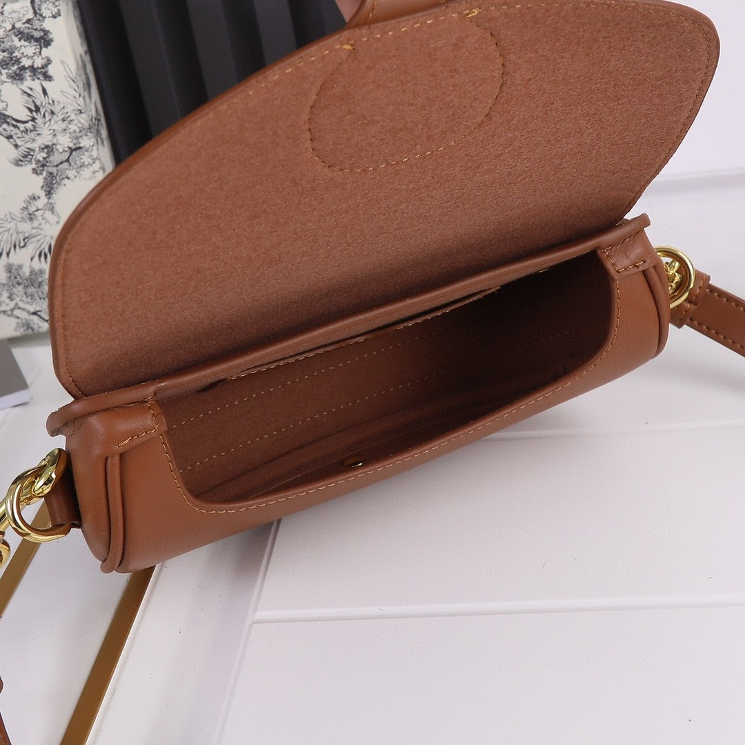 Bolsa Dio Bobby West-East Pequena Marrom 22cm