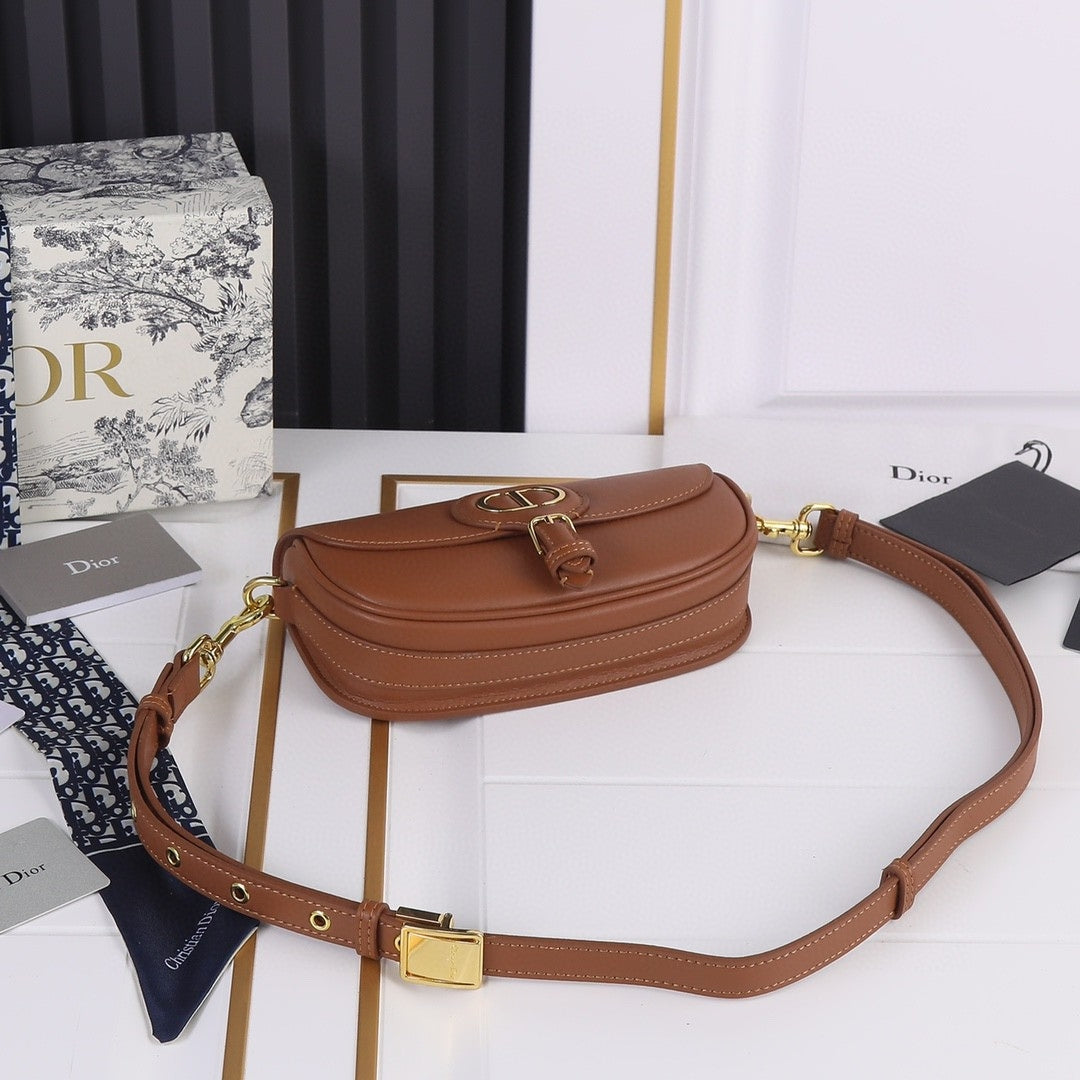 Bolsa Dio Bobby West-East Pequena Marrom 22cm