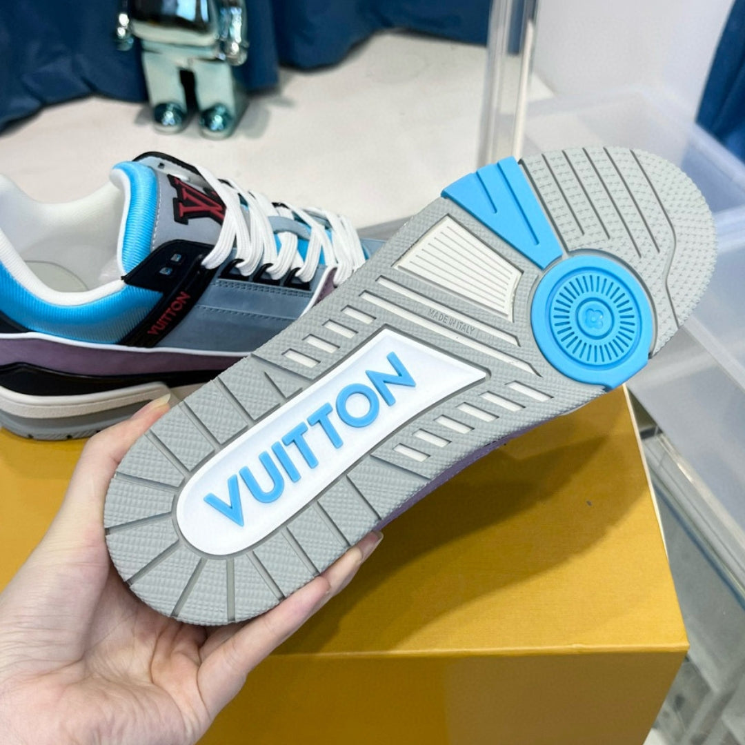 Tênis LV Trainer Azul e Lilas