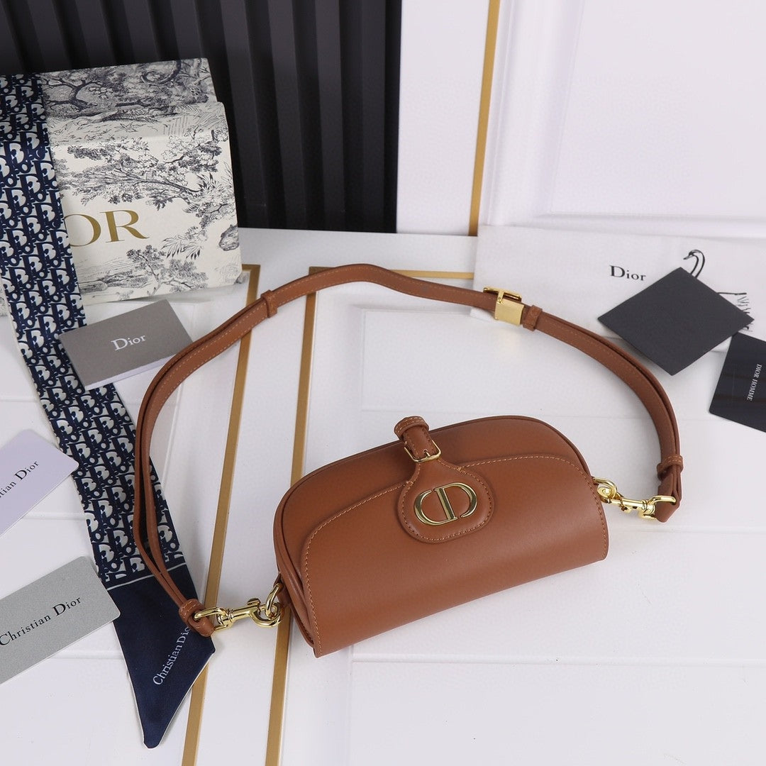 Bolsa Dio Bobby West-East Pequena Marrom 22cm