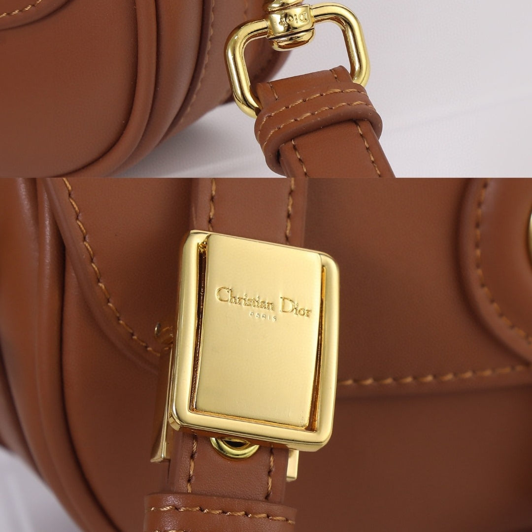 Bolsa Dio Bobby West-East Pequena Marrom 22cm