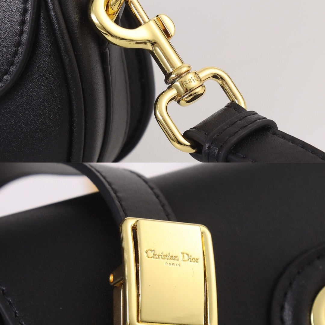 Bolsa Dio Bobby West-East Pequena Preto 22cm