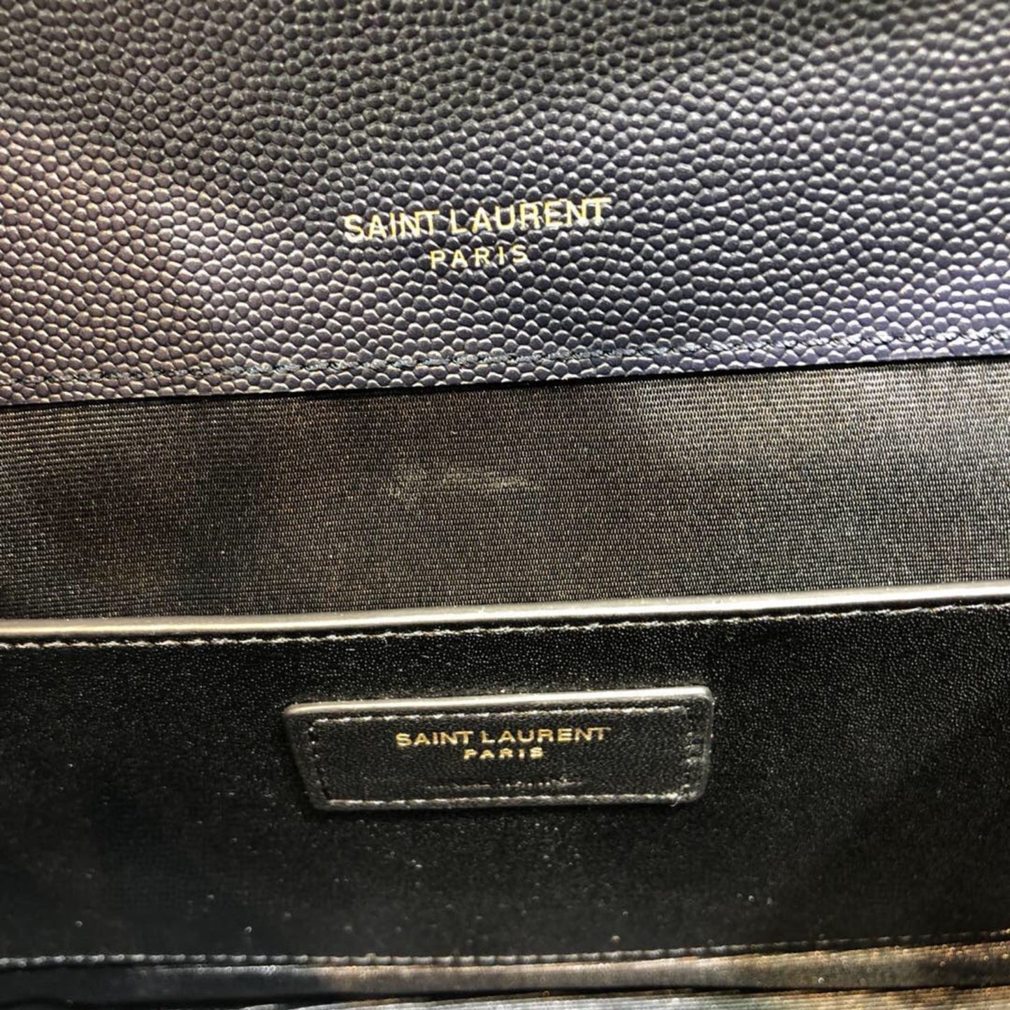 Bolsa YSL tiracolo Envelope Média Azul 24cm
