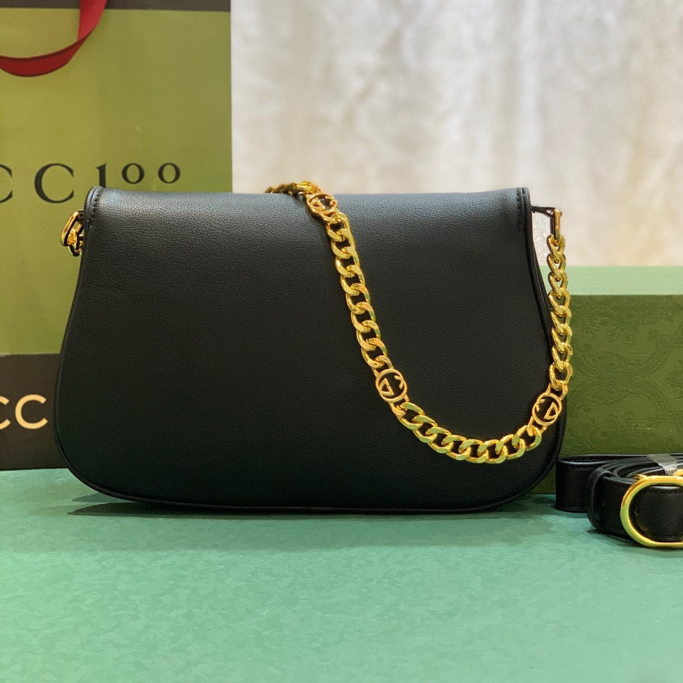 Bolsa GG Blondie Preto média 28cm