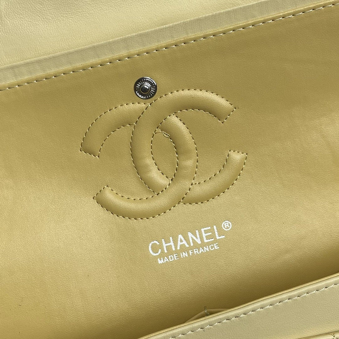 Bolsa CHN Classica Amarelo Claro com Prata 25cm