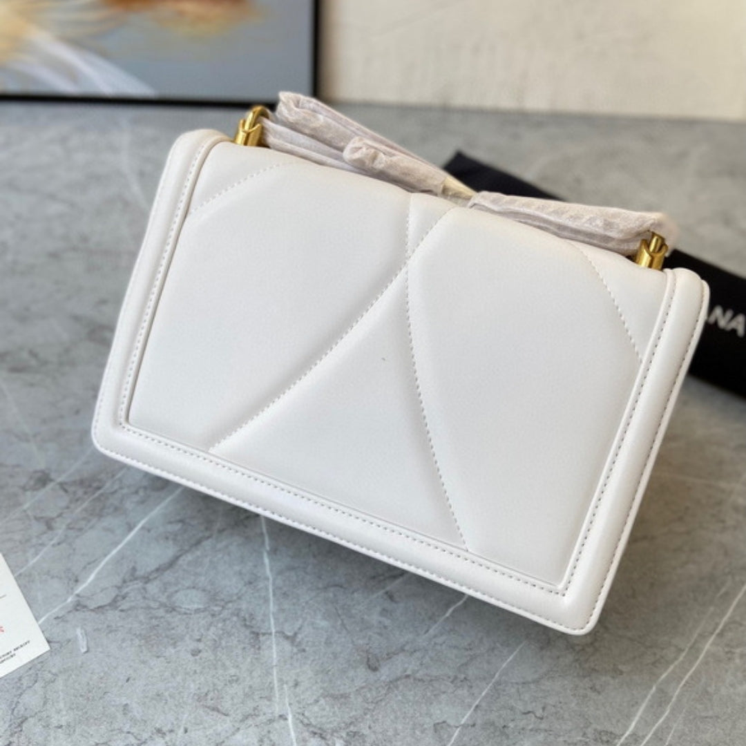 Bolsa DG Devotion Pequena Branco 21cm