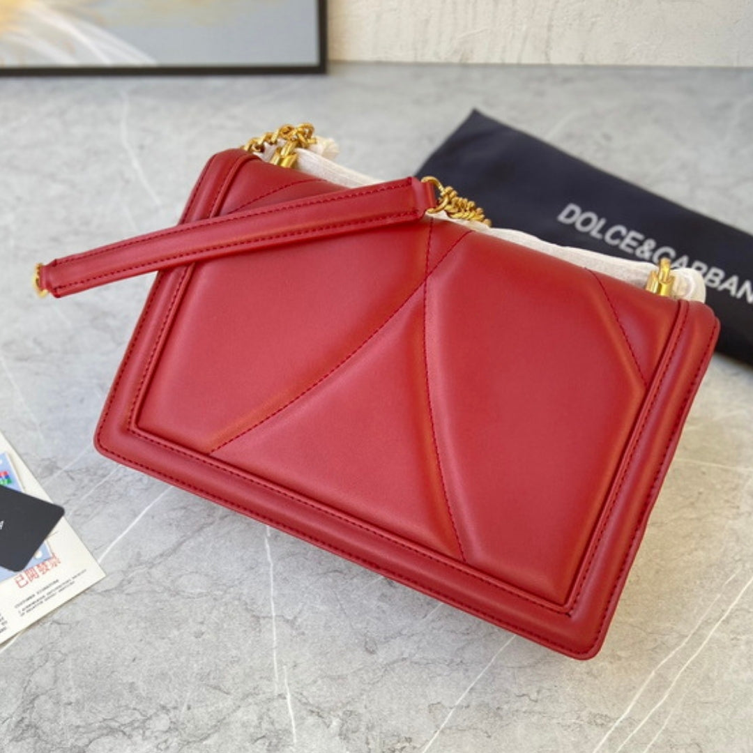 Bolsa DG Devotion Pequena Terracota 26cm
