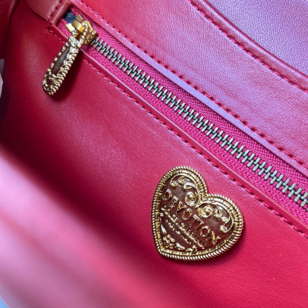 Bolsa DG Devotion Pequena Terracota 26cm