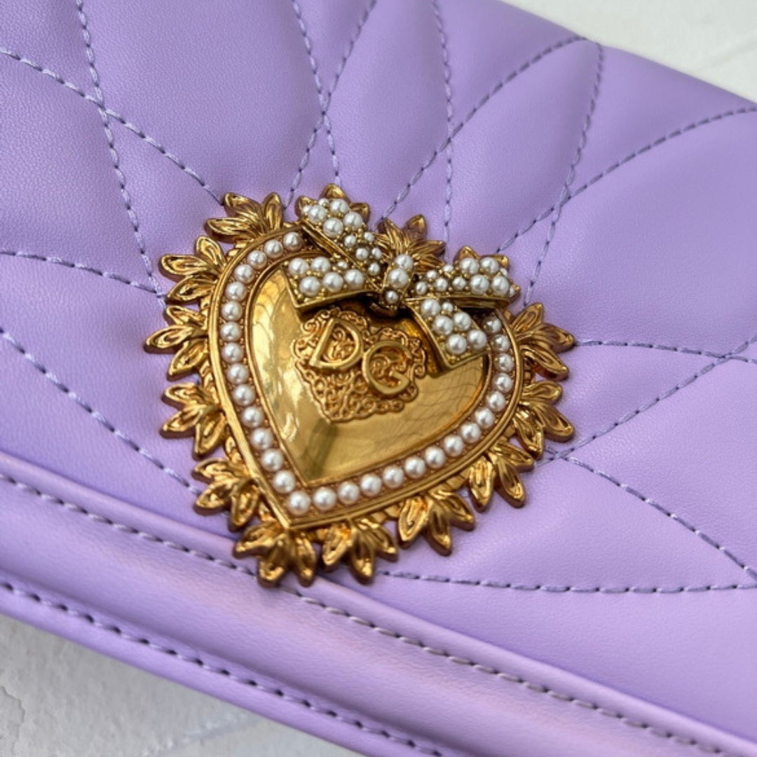 Bolsa DG Devotion Pequena Lilas 21cm