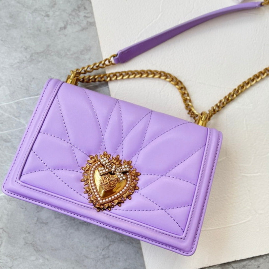 Bolsa DG Devotion Pequena Lilas 21cm
