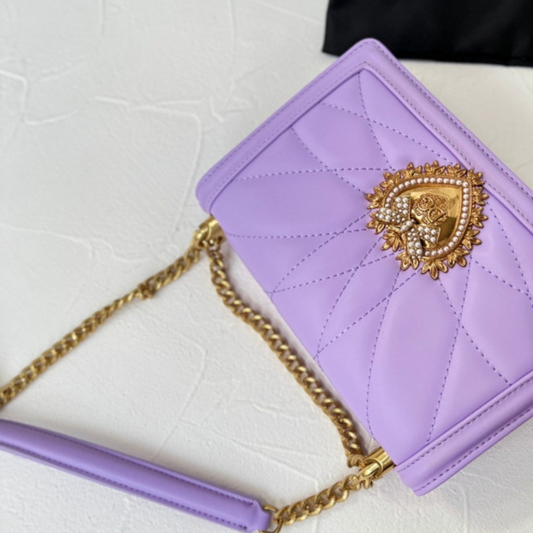 Bolsa DG Devotion Pequena Lilas 21cm