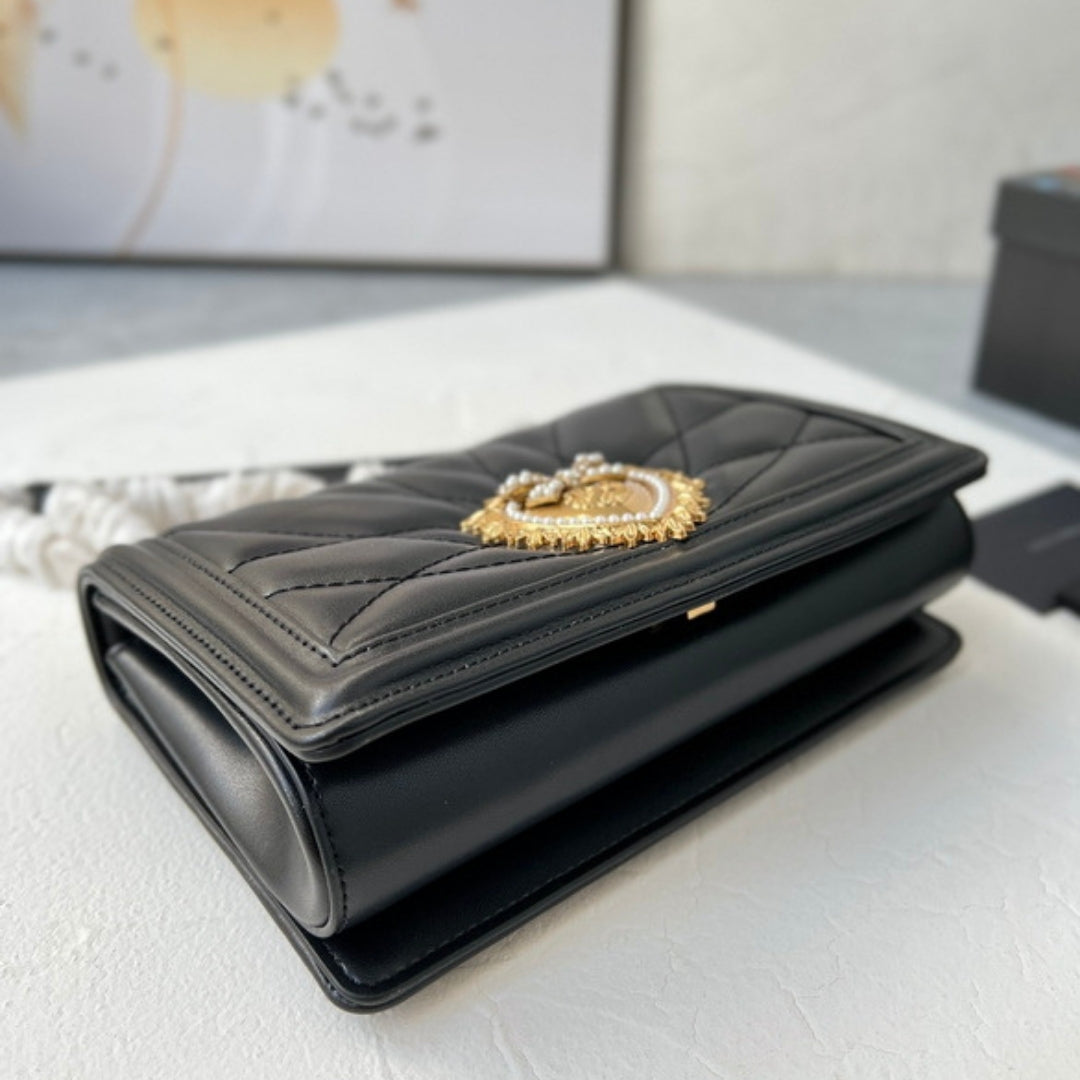Bolsa DG Devotion Pequena Preto 21cm