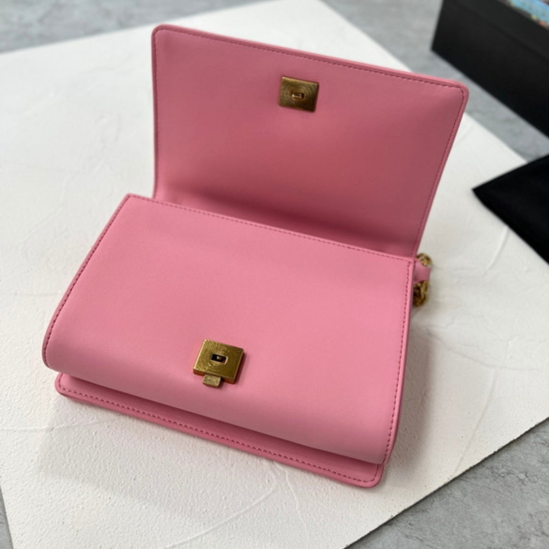 Bolsa DG Devotion Pequena Rosa 21cm