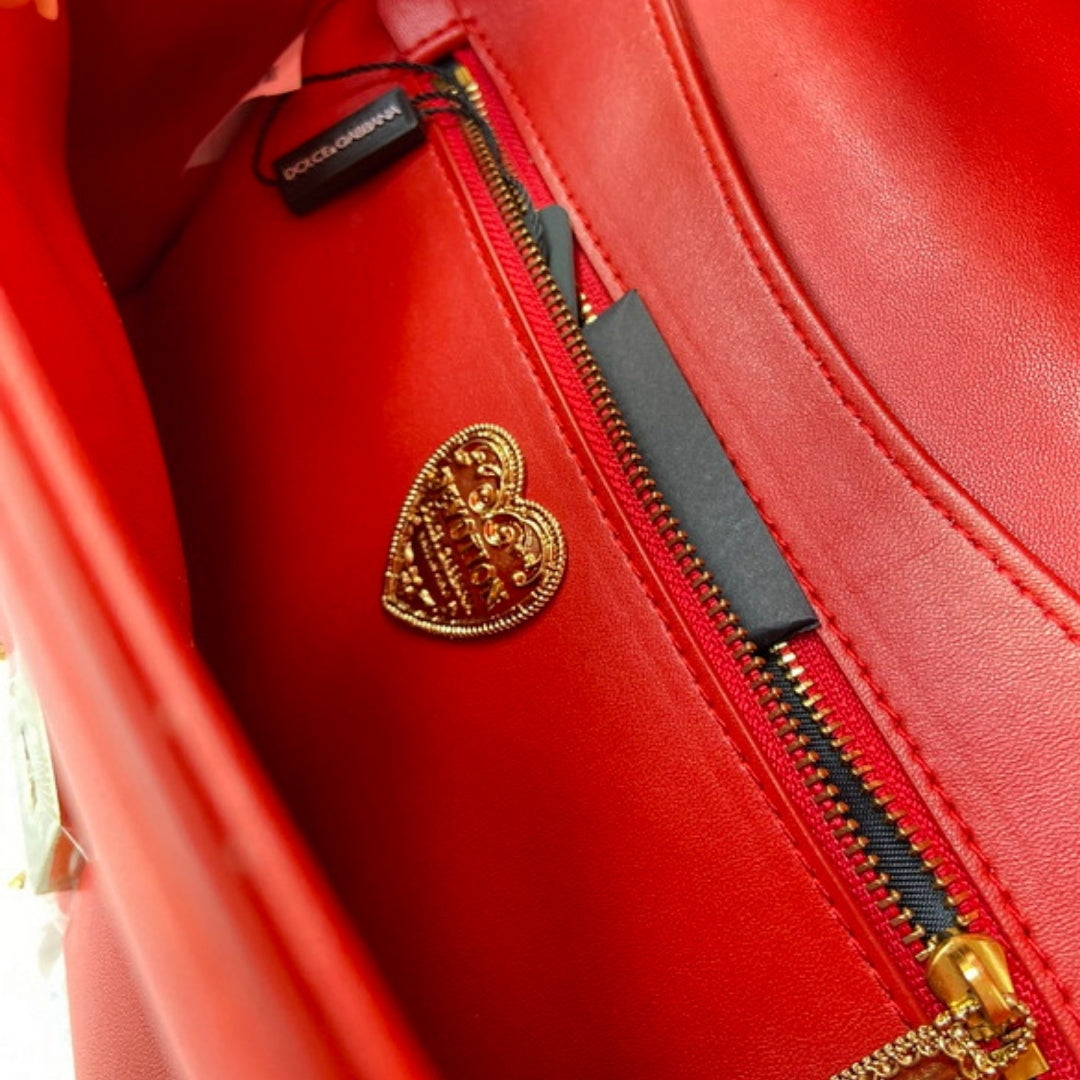 Bolsa DG Devotion Pequena Vermelha 26cm