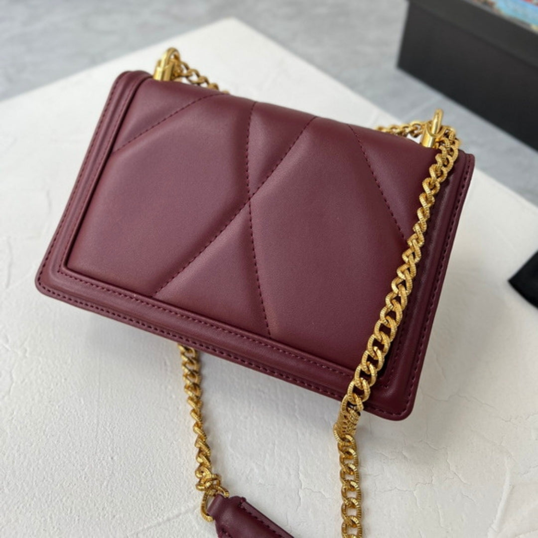 Bolsa DG Devotion Pequena Vinho 21cm