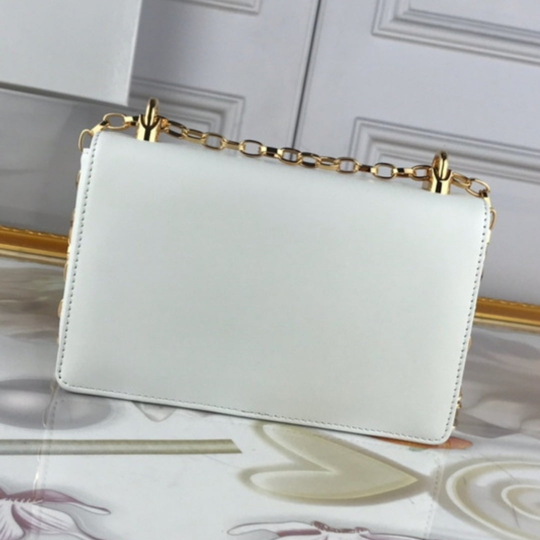 Bolsa DG tiracolo Girls Branco 21cm