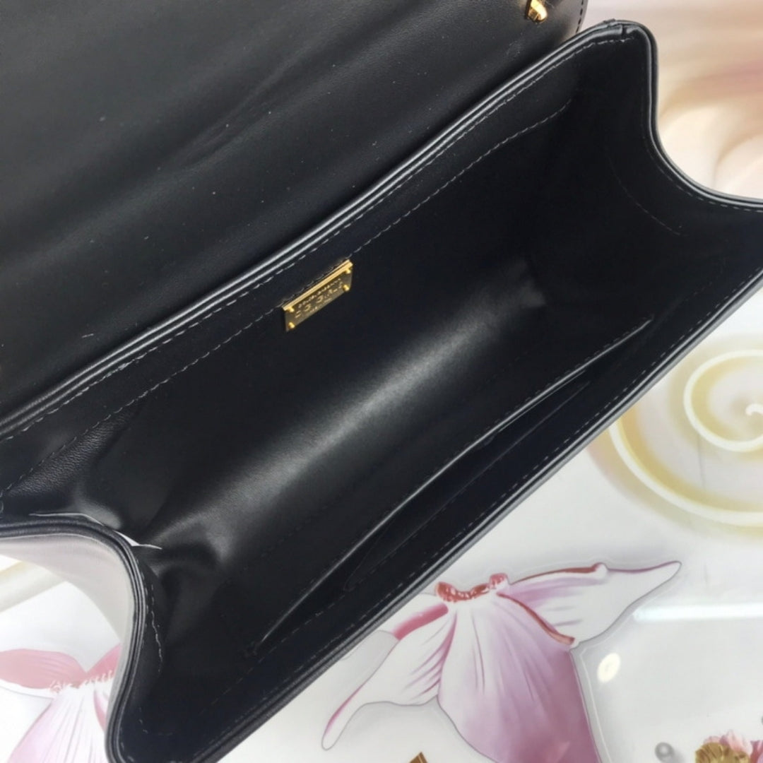 Bolsa DG tiracolo Girls Preto 21cm