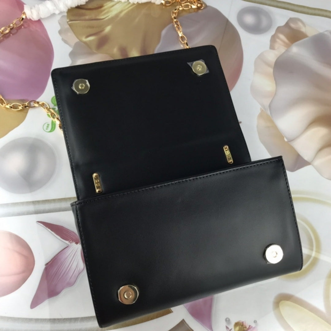 Bolsa DG tiracolo Girls Preto 21cm