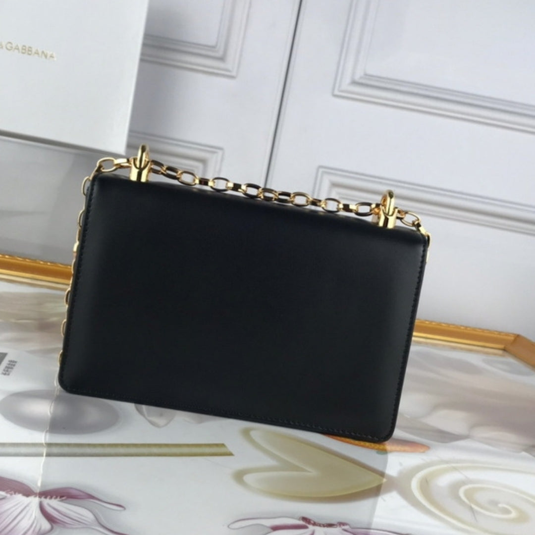 Bolsa DG tiracolo Girls Preto 21cm