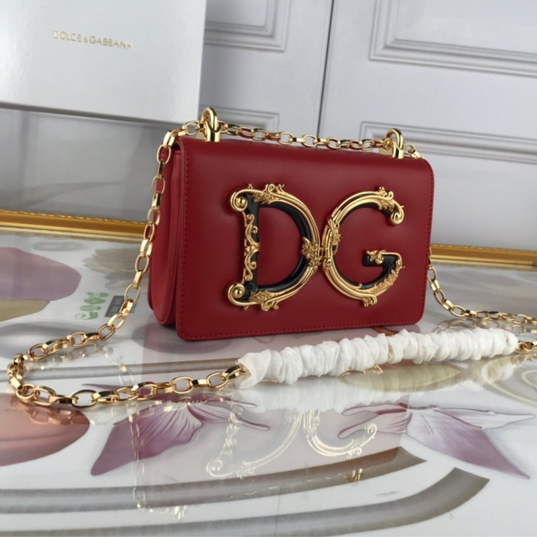 Bolsa DG tiracolo Girls Vermelho 21cm