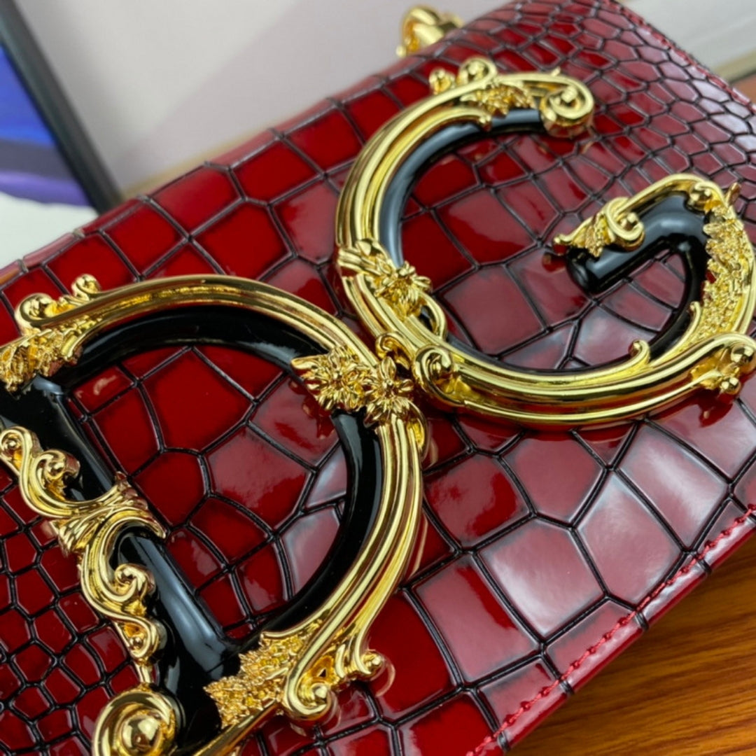 Bolsa DG tiracolo Girls Vermelho com detalhes 21cm